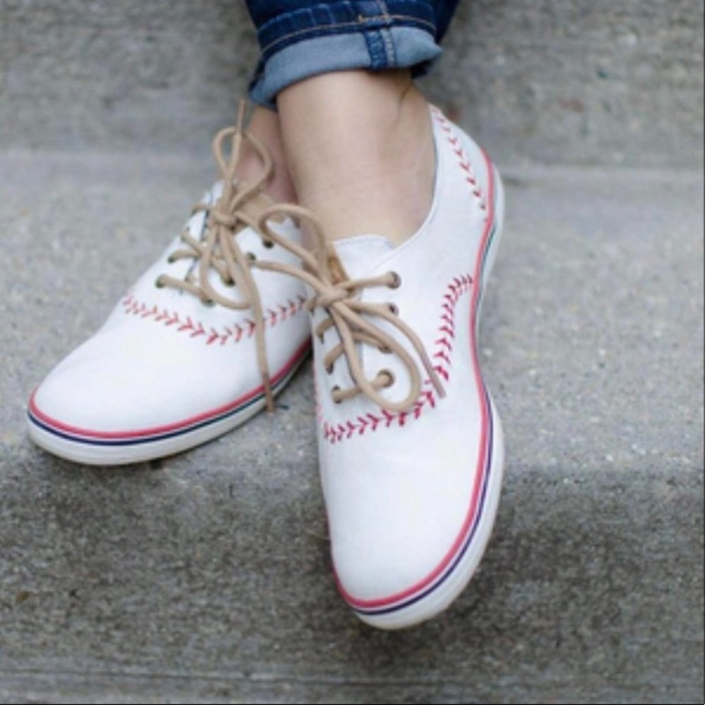 Keds Baseball Champion Pennant Sneakers Size 9.5